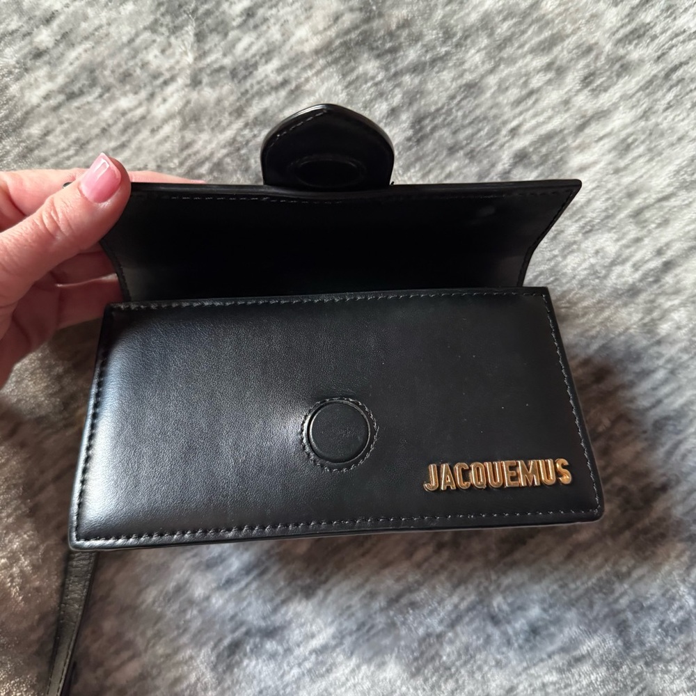 Jacquemus The Bambino Black Leather Women's Bag Crossbody - Picture 9 of 15